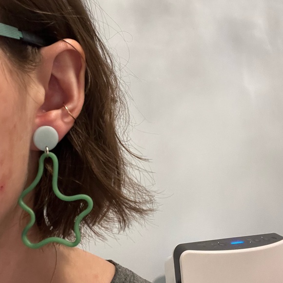 Abstract Clay Earrings - Picture 5 of 5